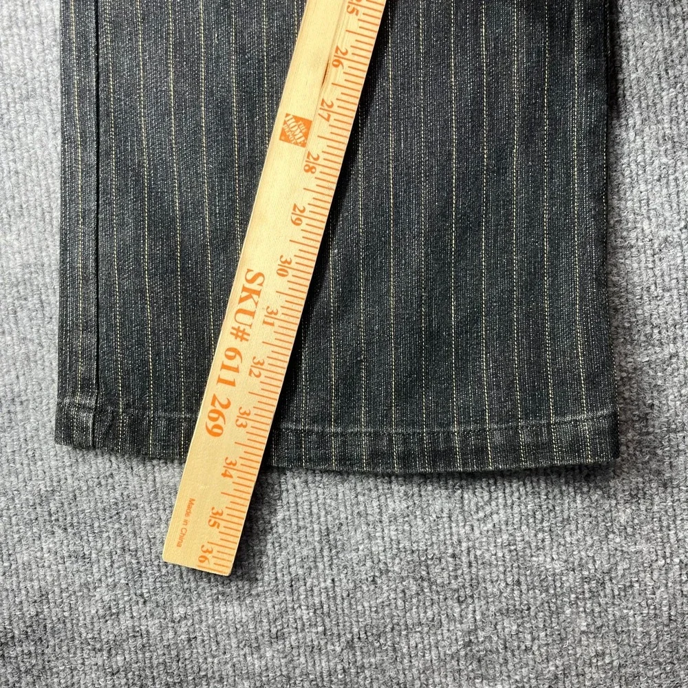 VTG Deadstock Y2K‎ Super S Jeans Men's Denim Hickory Pinstripe Classic - 37X33.5